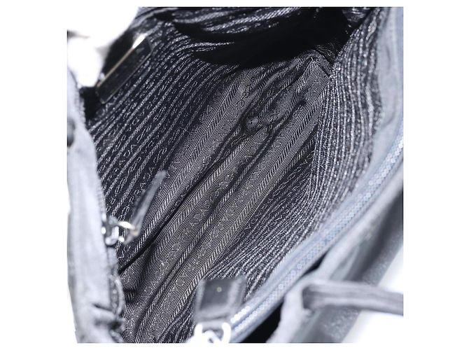 Tote Prada Vintage Nylon Tasche Schwarz - Ansicht 5