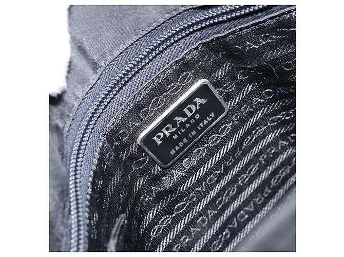 Tote Prada Vintage Nylon Tasche Schwarz - Ansicht 7