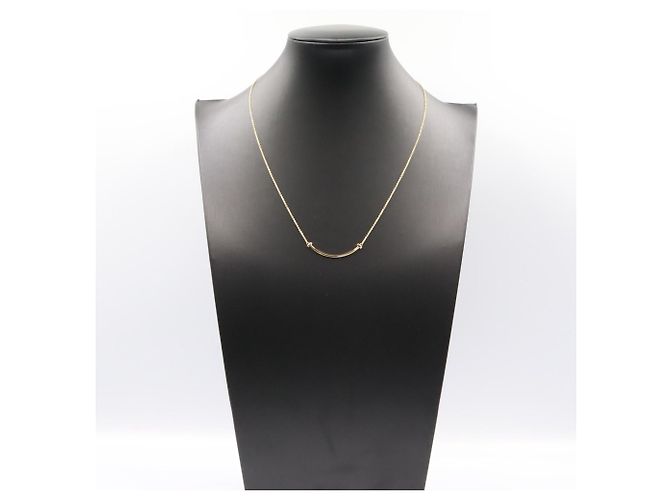 Collana T Smile Small in oro giallo 18K di Tiffany & Co. D'oro - vista 8