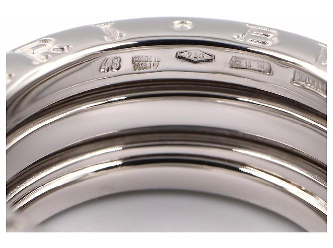 Bulgari Anello Bvlgari B-zero1 3 bande in oro bianco Argento - vista 3