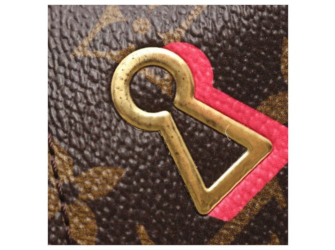Zaino/borsa Louis Vuitton Palm Springs Mini Monogram Love Lock Marrone Multicolore - vista 8