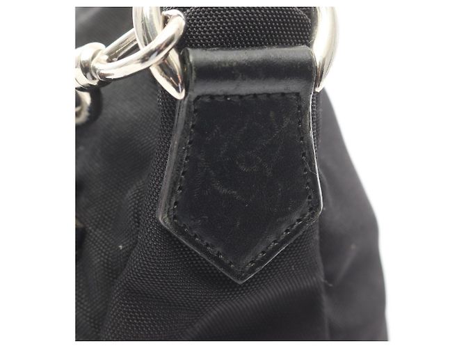 Bolso de Hombro Gucci Bamboo Negro - vista 8