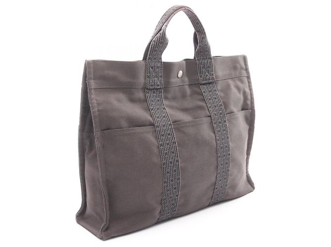 Borsa Tote Herline MM di Hermès Marrone - vista 2
