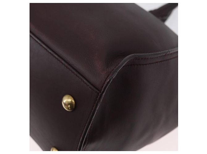 SAINT LAURENT petit cabas Borsa a mano in pelle 2 in 1 Viola Oro Auth BA11112 D'oro Porpora - vista 18