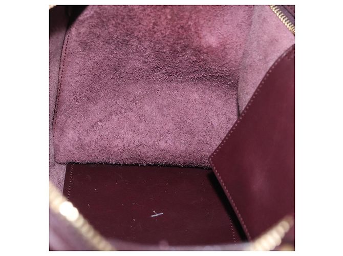 SAINT LAURENT petit cabas Borsa a mano in pelle 2 in 1 Viola Oro Auth BA11112 D'oro Porpora - vista 23