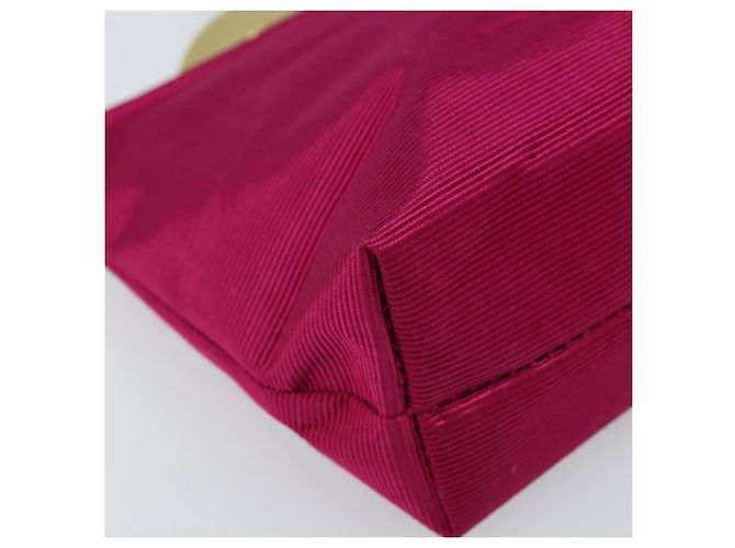 Pochette Circolare CÉLINE in Tela Rosa Oro Auth LNZ130 D'oro - vista 16