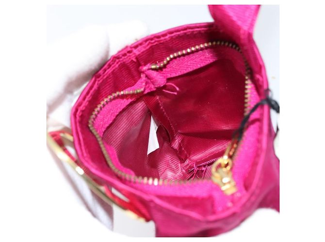 Pochette Circolare CÉLINE in Tela Rosa Oro Auth LNZ130 D'oro - vista 18