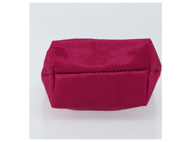 Pochette Circolare CÉLINE in Tela Rosa Oro Auth LNZ130 D'oro - vista 5