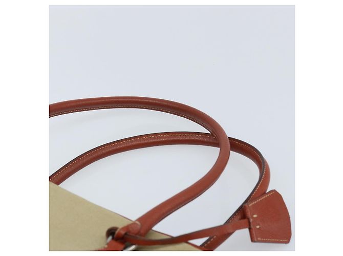 PRADA Tote Bag aus Canvas Beige Silber Authentisch ka2799 - Ansicht 14