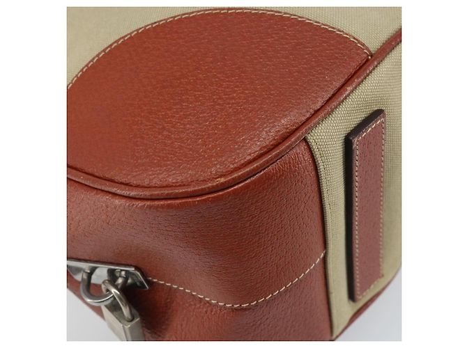 PRADA Tote Bag aus Canvas Beige Silber Authentisch ka2799 - Ansicht 15