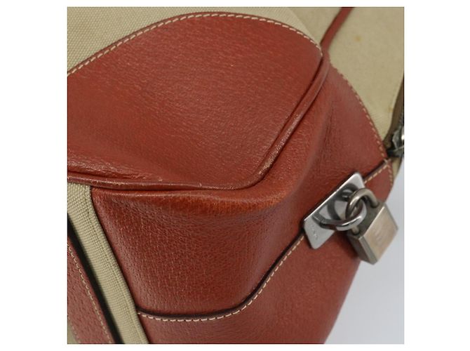 PRADA Tote Bag aus Canvas Beige Silber Authentisch ka2799 - Ansicht 16