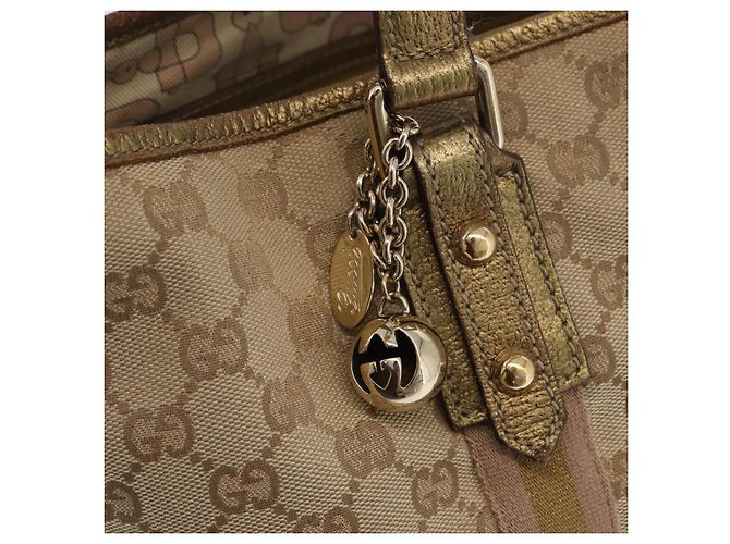 GUCCI GG Canvas Tote Bag Beige Gold 137396 Auth BA11082 - Ansicht 14