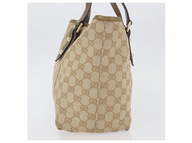 GUCCI GG Canvas Tote Bag Beige Gold 137396 Auth BA11082 - Ansicht 4