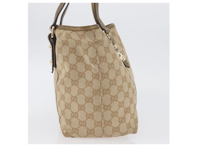 GUCCI GG Canvas Tote Bag Beige Gold 137396 Auth BA11082 - Ansicht 5