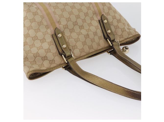 GUCCI GG Canvas Tote Bag Beige Gold 137396 Auth BA11082 - Ansicht 6