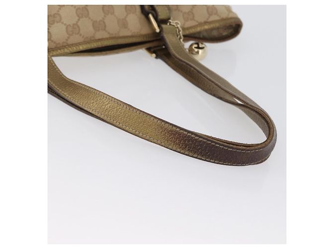 GUCCI GG Canvas Tote Bag Beige Gold 137396 Auth BA11082 - Ansicht 7