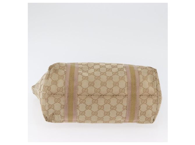 GUCCI GG Canvas Tote Bag Beige Gold 137396 Auth BA11082 - Ansicht 9