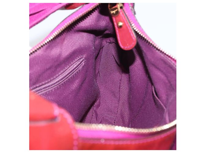 Borsa a mano Salvatore Ferragamo in pelle verniciata viola e oro Auth BA10072 D'oro Porpora - vista 19
