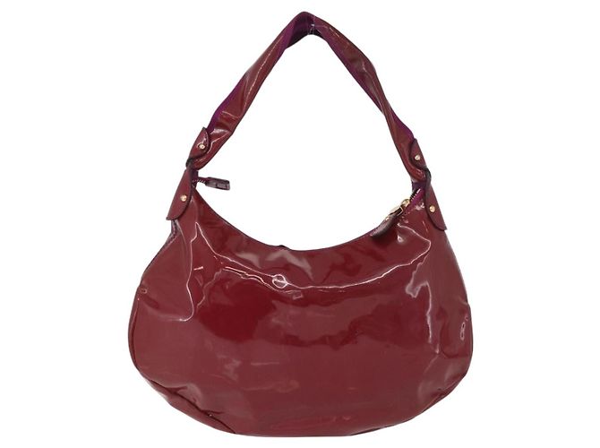 Borsa a mano Salvatore Ferragamo in pelle verniciata viola e oro Auth BA10072 D'oro Porpora - vista 2