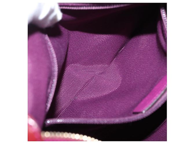 Borsa a mano Salvatore Ferragamo in pelle verniciata viola e oro Auth BA10072 D'oro Porpora - vista 22