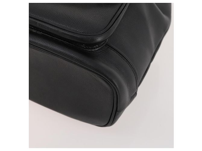 Zaino in pelle nero e oro Gianni Versace Auth BA10433 D'oro - vista 16