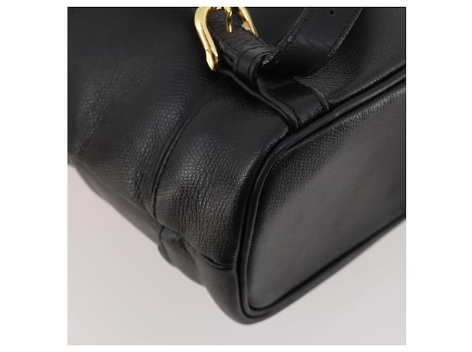 Zaino in pelle nero e oro Gianni Versace Auth BA10433 D'oro - vista 19