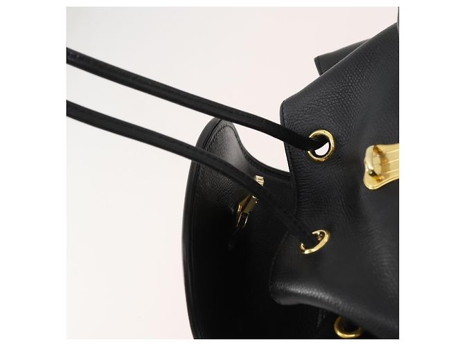 Zaino in pelle nero e oro Gianni Versace Auth BA10433 D'oro - vista 21