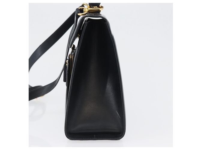 Borsa a mano Salvatore Ferragamo in pelle 2 in 1 blu navy oro Auth ki6504 D'oro - vista 4