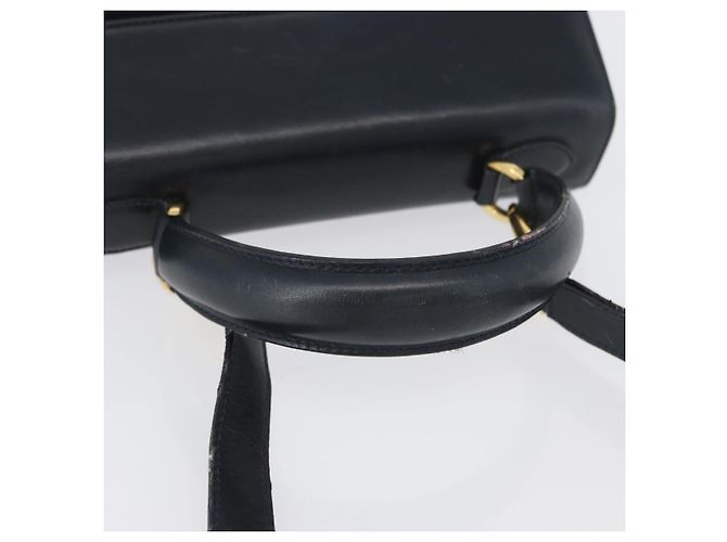 Borsa a mano Salvatore Ferragamo in pelle 2 in 1 blu navy oro Auth ki6504 D'oro - vista 8