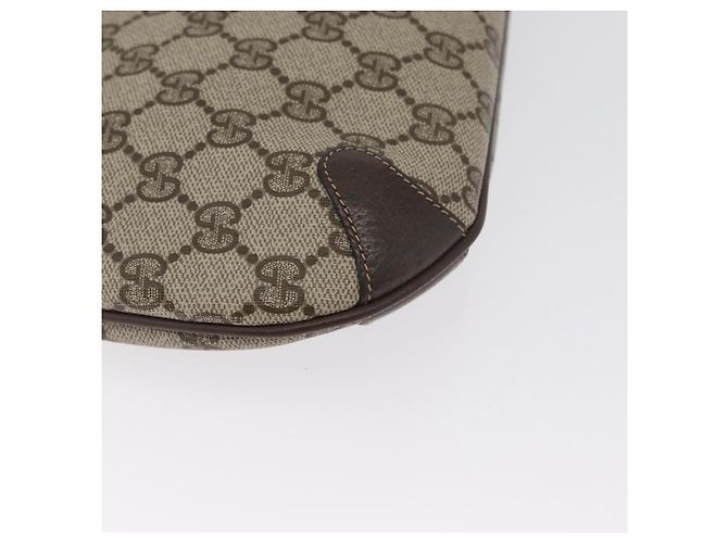 Borsa a Spalla Gucci GG Supreme Web Sherry Line PVC Beige 904 02 026 Auth 172873 - vista 12