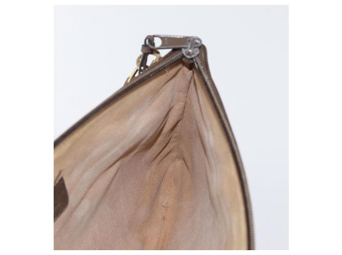 Borsa a Spalla Gucci GG Supreme Web Sherry Line PVC Beige 904 02 026 Auth 172873 - vista 18