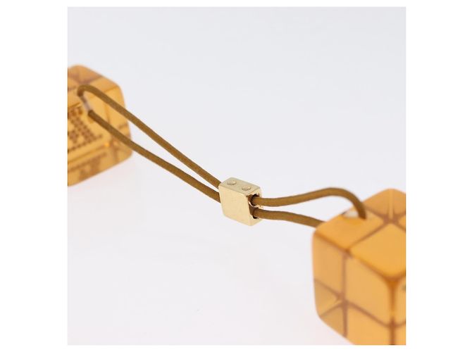 LOUIS VUITTON Clip per Capelli Cube in Plastica Marrone LV Auth BA11080 - vista 9