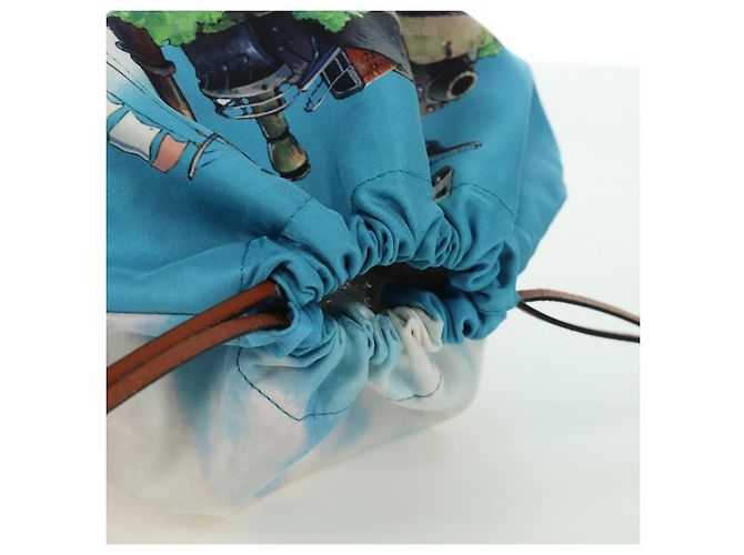 LOEWE - Pochette in tela multicolore del Castello Errante di Studio Ghibli Auth 166976SM - vista 6