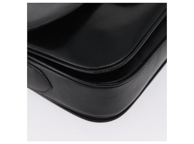 Borsa a Spalla CÉLINE Carrozza in Pelle Nera e Oro Auth bs33584 Nero D'oro - vista 10
