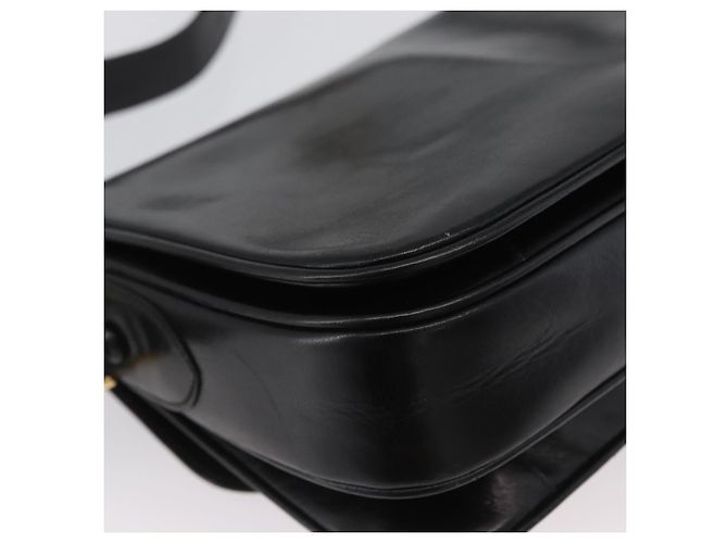 Borsa a Spalla CÉLINE Carrozza in Pelle Nera e Oro Auth bs33584 Nero D'oro - vista 15