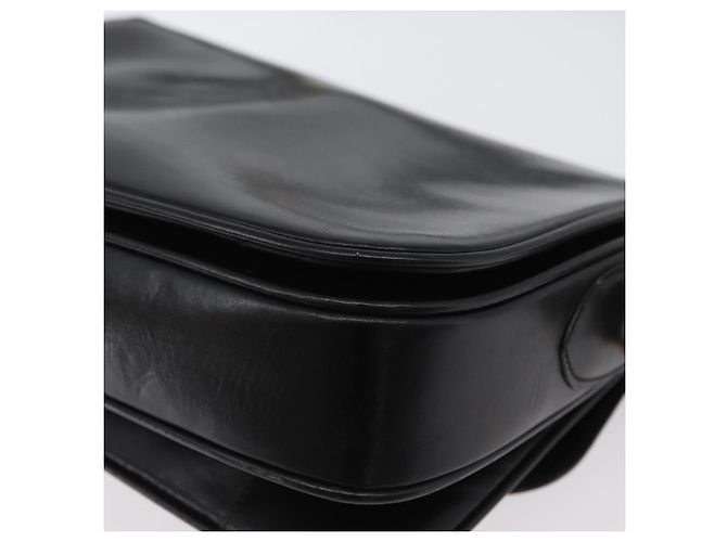 Borsa a Spalla CÉLINE Carrozza in Pelle Nera e Oro Auth bs33584 Nero D'oro - vista 16