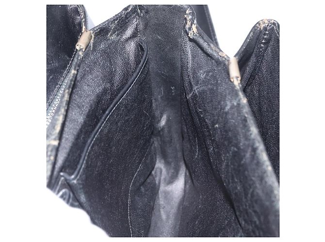 Borsa a Spalla CÉLINE Carrozza in Pelle Nera e Oro Auth bs33584 Nero D'oro - vista 19