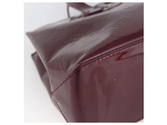 LOUIS VUITTON Borsa Wilshire PM Monogram Vernis Amarante M93641 LV Auth ki6551M Bordò - vista 14