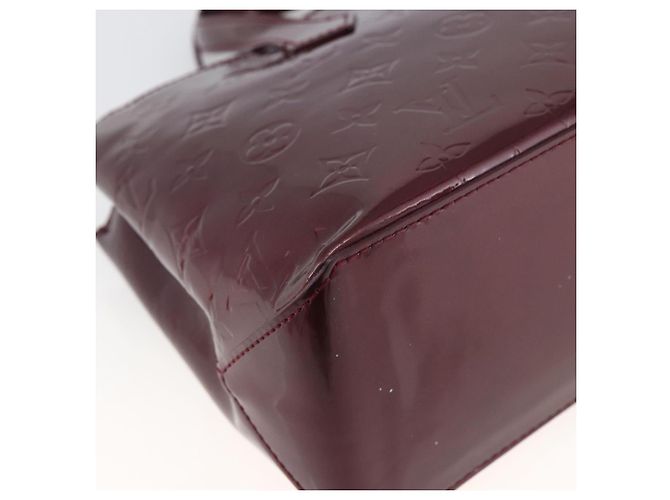 LOUIS VUITTON Borsa Wilshire PM Monogram Vernis Amarante M93641 LV Auth ki6551M Bordò - vista 16