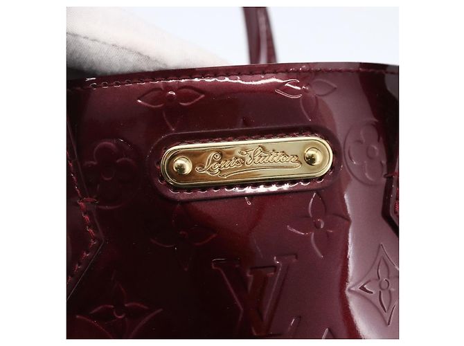 LOUIS VUITTON Borsa Wilshire PM Monogram Vernis Amarante M93641 LV Auth ki6551M Bordò - vista 17