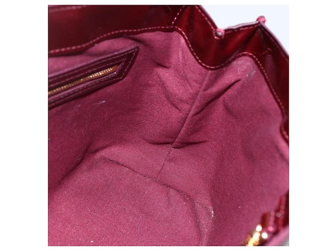 LOUIS VUITTON Borsa Wilshire PM Monogram Vernis Amarante M93641 LV Auth ki6551M Bordò - vista 19
