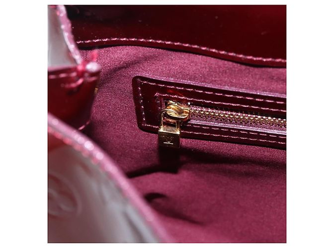 LOUIS VUITTON Borsa Wilshire PM Monogram Vernis Amarante M93641 LV Auth ki6551M Bordò - vista 21