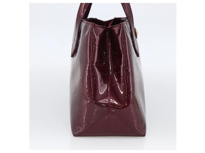 LOUIS VUITTON Borsa Wilshire PM Monogram Vernis Amarante M93641 LV Auth ki6551M Bordò - vista 3