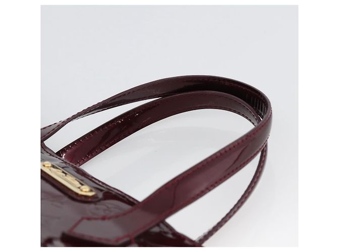 LOUIS VUITTON Borsa Wilshire PM Monogram Vernis Amarante M93641 LV Auth ki6551M Bordò - vista 8