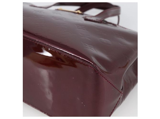 LOUIS VUITTON Borsa Wilshire PM Monogram Vernis Amarante M93641 LV Auth ki6551M Bordò - vista 9