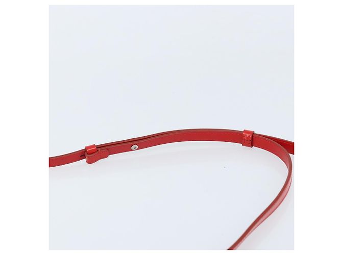 Borsa a Spalla Gancini in Pelle Rossa e Argento di Salvatore Ferragamo Auth BA10529 Rosso - vista 8