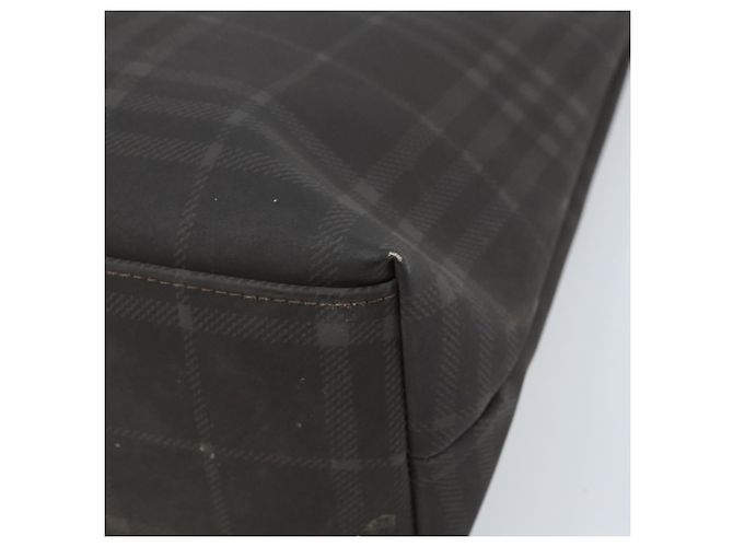 BURBERRY Nova Check Handtasche aus PVC braun silber authentisch bs33672 - Ansicht 15