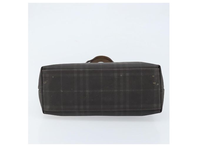 BURBERRY Nova Check Handtasche aus PVC braun silber authentisch bs33672 - Ansicht 5