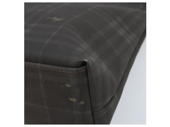 BURBERRY Nova Check Handtasche aus PVC braun silber authentisch bs33672 - Ansicht 9
