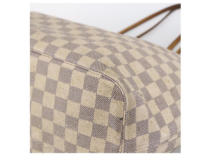 LOUIS VUITTON Borsa Tote Neverfull MM Damier Azur N41605 Auth LV LNZ052 - vista 9